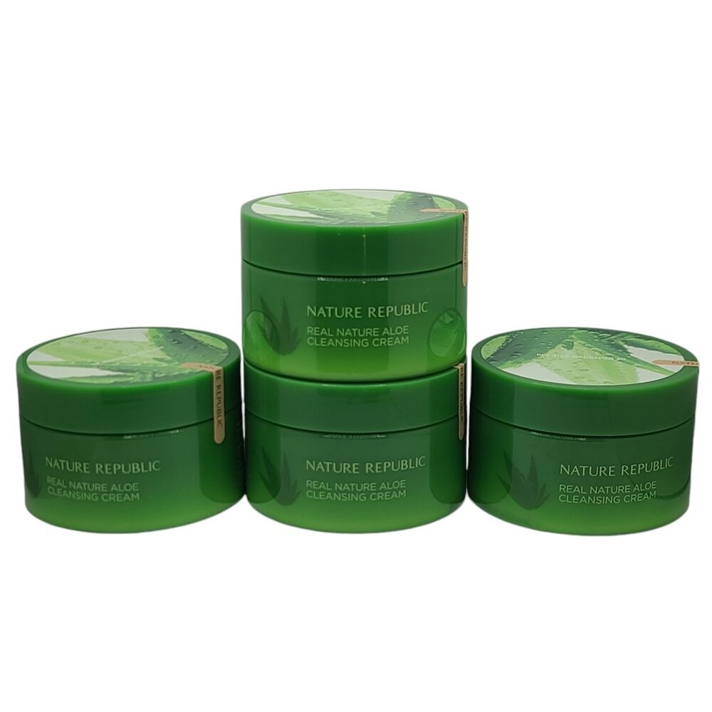 4 Pack Nature Republic Real Nature Aloe Cleansing Cream 200ml (US Seller) NWOB
